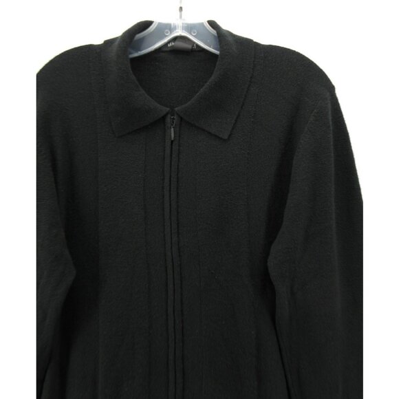 Kenneth Cole Sweater Small Cardigan Y2K Italian Mob Sopranos Minimal - Picture 2 of 9